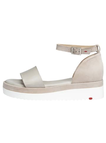 LLOYD Leder-Keilsandalen in Grau