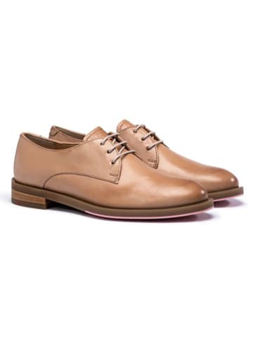 LLOYD Leder-Schnürschuhe in Hellbraun