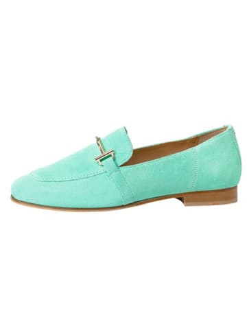 LLOYD Leren instappers turquoise