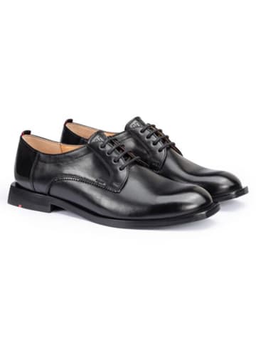 LLOYD Leder-Schnürschuhe in Schwarz