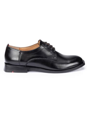 LLOYD Leren veterschoenen zwart