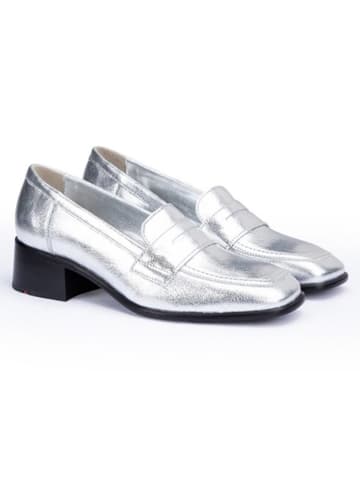 LLOYD Leder-Slipper in Silber