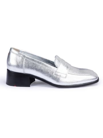 LLOYD Leder-Slipper in Silber