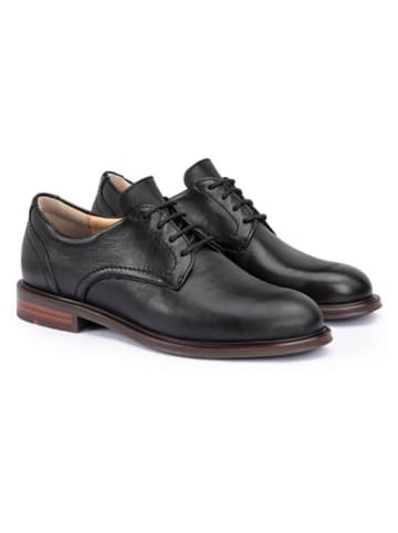 LLOYD Leder-Schnürschuhe in Schwarz