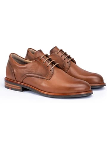LLOYD Leder-Schnürschuhe in Hellbraun