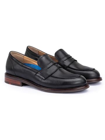LLOYD Leder-Slipper in Schwarz