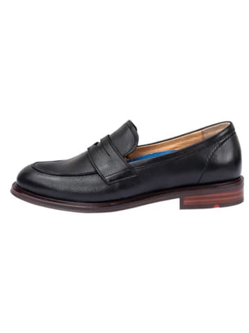 LLOYD Leder-Slipper in Schwarz