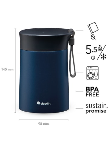 aladdin Kubek termiczny "Bistro" w kolorze granatowym na lunch - 400 ml