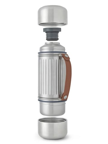Black+Blum Isolierflasche "Explorer" in Silber -1 l