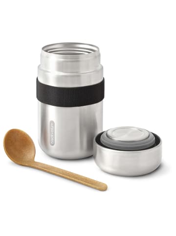Black+Blum Kubek termiczny "Food Flask" w kolorze srebrno-czarnym na lunch - 400 ml