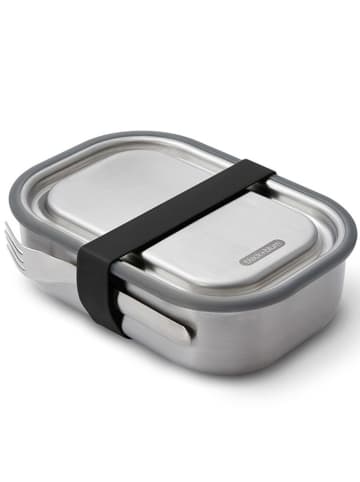 Black+Blum Pojemnik w kolorze srebrno-czarnym na lunch - 20 x 6,5 x 15 cm