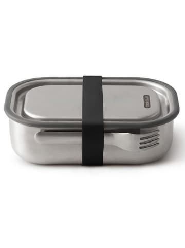 Black+Blum Pojemnik w kolorze srebrno-czarnym na lunch - 20 x 6,5 x 15 cm