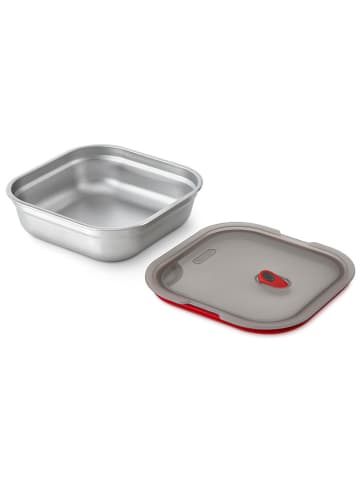 Black+Blum Lunchbox in Silber - (B)19,5 x (H)5,7 x (T)19,5 cm