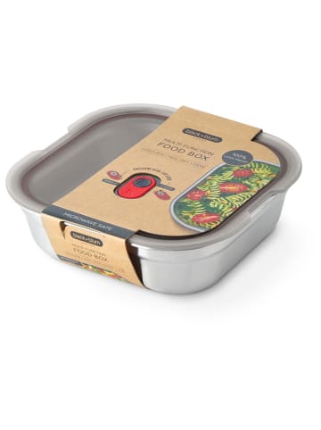 Black+Blum Lunchbox in Silber - (B)19,5 x (H)5,7 x (T)19,5 cm