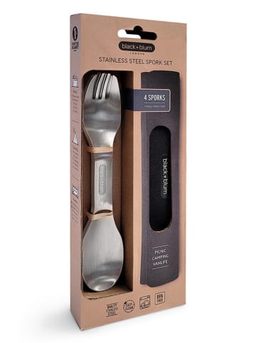 Black+Blum 5tlg. Besteck-Set in Silber
