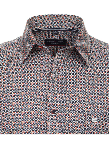 CASAMODA Hemd - Regular fit - in Orange/ Dunkelblau