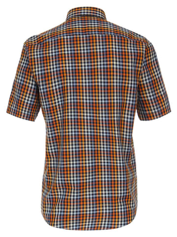 CASAMODA Hemd - Regular fit - in Orange/ Dunkelblau