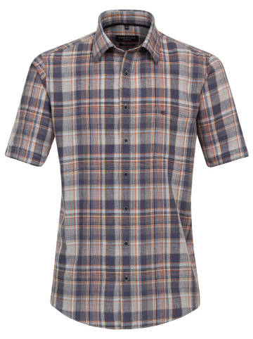 CASAMODA Hemd - Regular fit - in Dunkelblau/ Beige