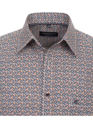 CASAMODA Hemd - Comfort fit - in Orange/ Dunkelblau