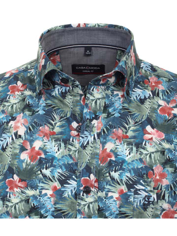 CASAMODA Hemd - Regular fit - in Blau/ Rot