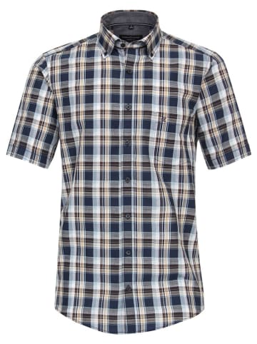 CASAMODA Hemd - Regular fit - in Blau/ Braun