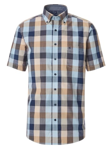 CASAMODA Hemd - Comfort fit - in Blau/ Beige