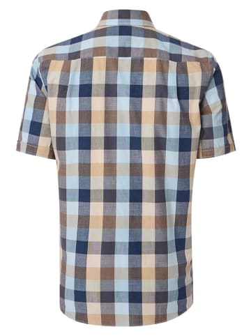 CASAMODA Hemd - Comfort fit - in Blau/ Beige