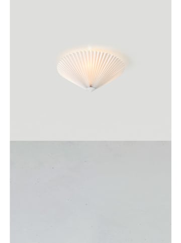 Marksljöd Deckenleuchte "Plisado" in Weiß - (H)17 x  Ø 43 cm