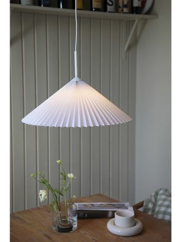 Marksljöd Hanglamp "Plisado" wit - (H)30 x Ø 50 cm