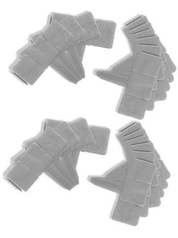 Inkazen 20-delige set: borderrandstenen grijs - (B)25,5 x (H)23 cm