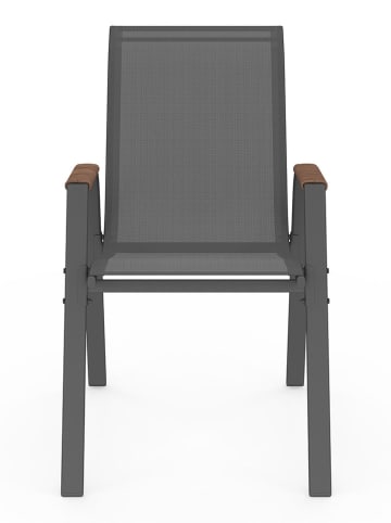 Inkazen 4er-Set: Gartenstühle in Grau - (B)51 x (H)84 x (T)68 cm