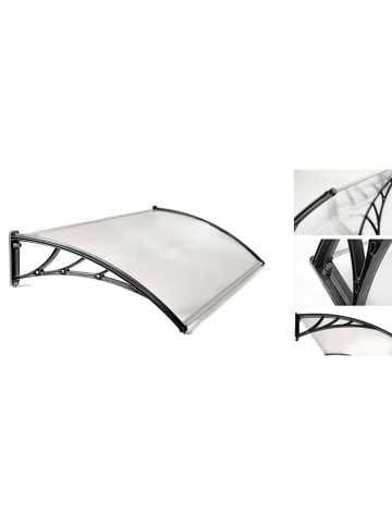Inkazen Markies transparant/zwart - (B)150 x (H)23 x (D)80 cm