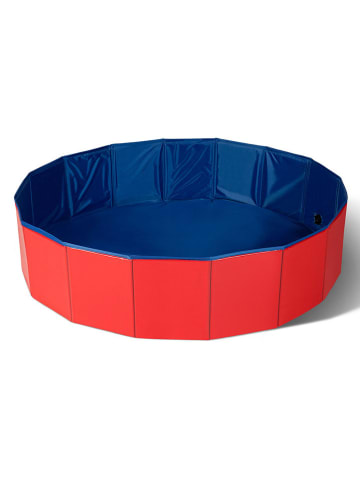 Inkazen Hundepool in Rot/ Blau - (H)30 x  Ø 120 cm