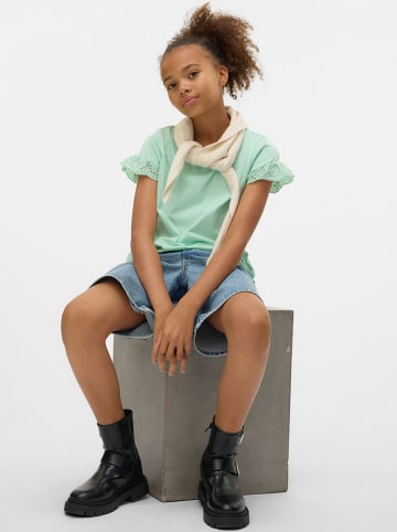 Vero Moda Girl Koszulka "Panna Charly" w kolorze jasnozielonym
