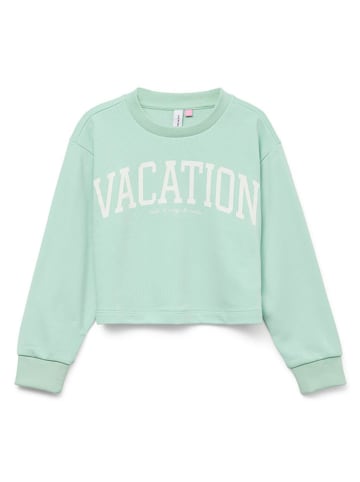 Vero Moda Girl Sweatshirt "Linsey" in Hellgrün