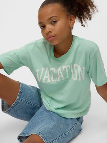 Vero Moda Girl Koszulka "Sia" w kolorze jasnozielonym