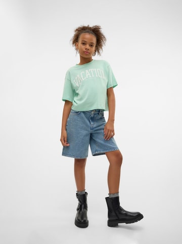Vero Moda Girl Koszulka "Sia" w kolorze jasnozielonym