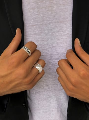 Uomo Silber-Ring mit Edelsteinen
