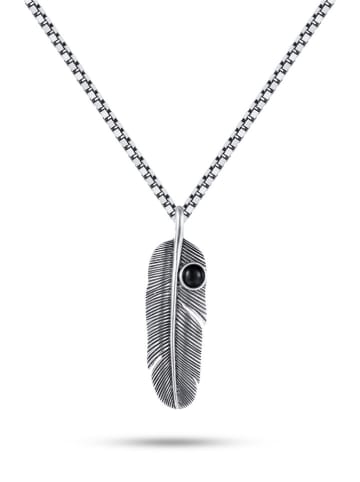 Uomo Silber-Anhänger mit Edelstein