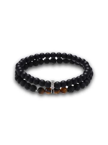 Uomo 2-delige set: armbanden met sierelementen