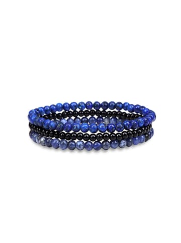 Uomo 3er-Set: Armbänder mit Edelsteinen