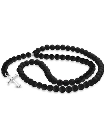 Uomo Halskette mit Schmuckelementen - (L)60 cm