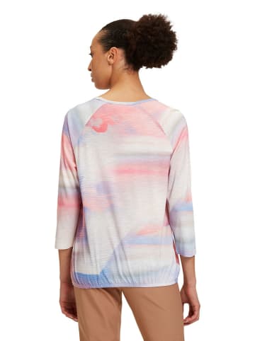 Betty Barclay Longsleeve in Creme/ Rosa/ Blau