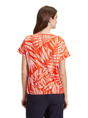 Betty Barclay Shirt in Orange/ Weiß