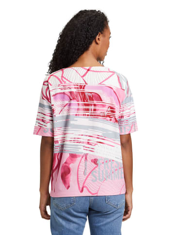 Betty Barclay Shirt in Weiß/ Rosa/ Grau