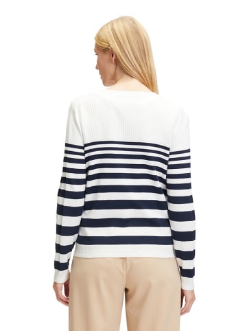 Betty Barclay Cardigan in Weiß/ Dunkelblau
