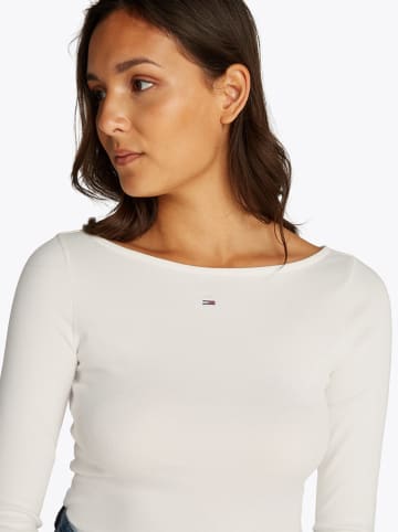 TOMMY JEANS Longsleeve in Weiß
