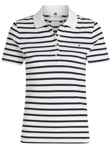 Tommy Hilfiger Poloshirt in Schwarz/ Weiß