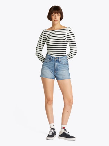 TOMMY JEANS Koszulka w kolorze czarno-białym