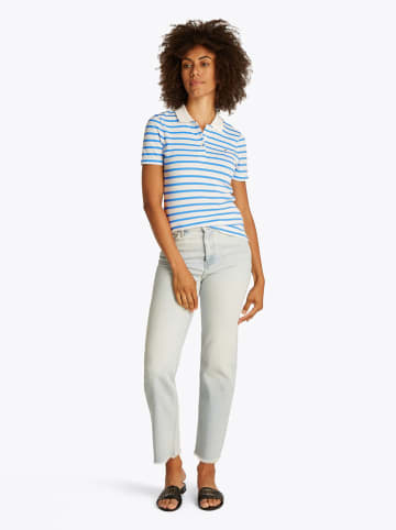 Tommy Hilfiger Poloshirt in Hellblau/ Weiß